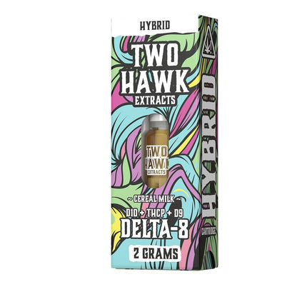  Cereal Milk (hybrid) - D8+THCp+D10+D9 - 2 GRAM - Cartridge in box - Two Hawk Extracts