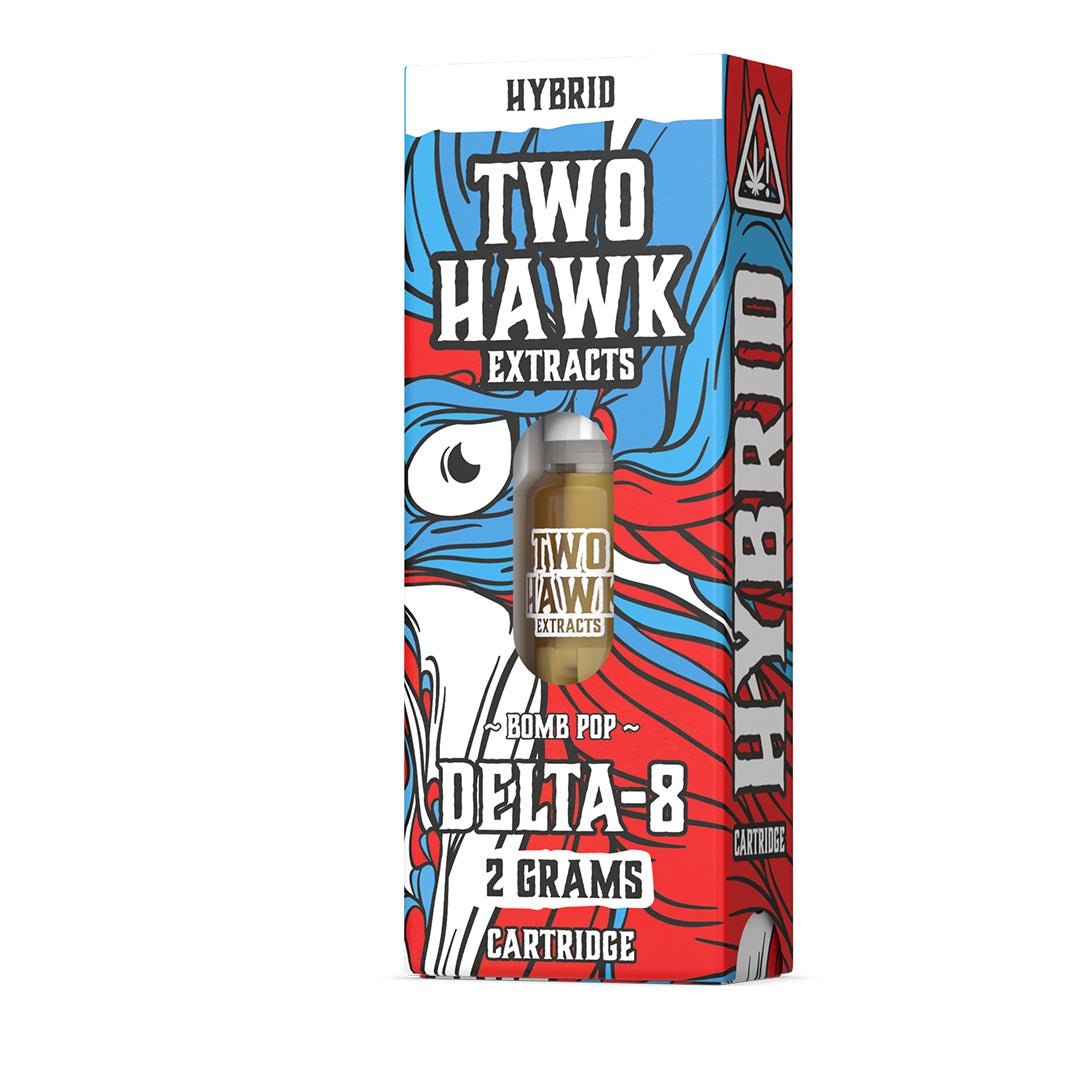 Bomb Pop (hybrid) - Delta-8  - 2 GRAM - Cartridge single box - Two Hawk Extracts