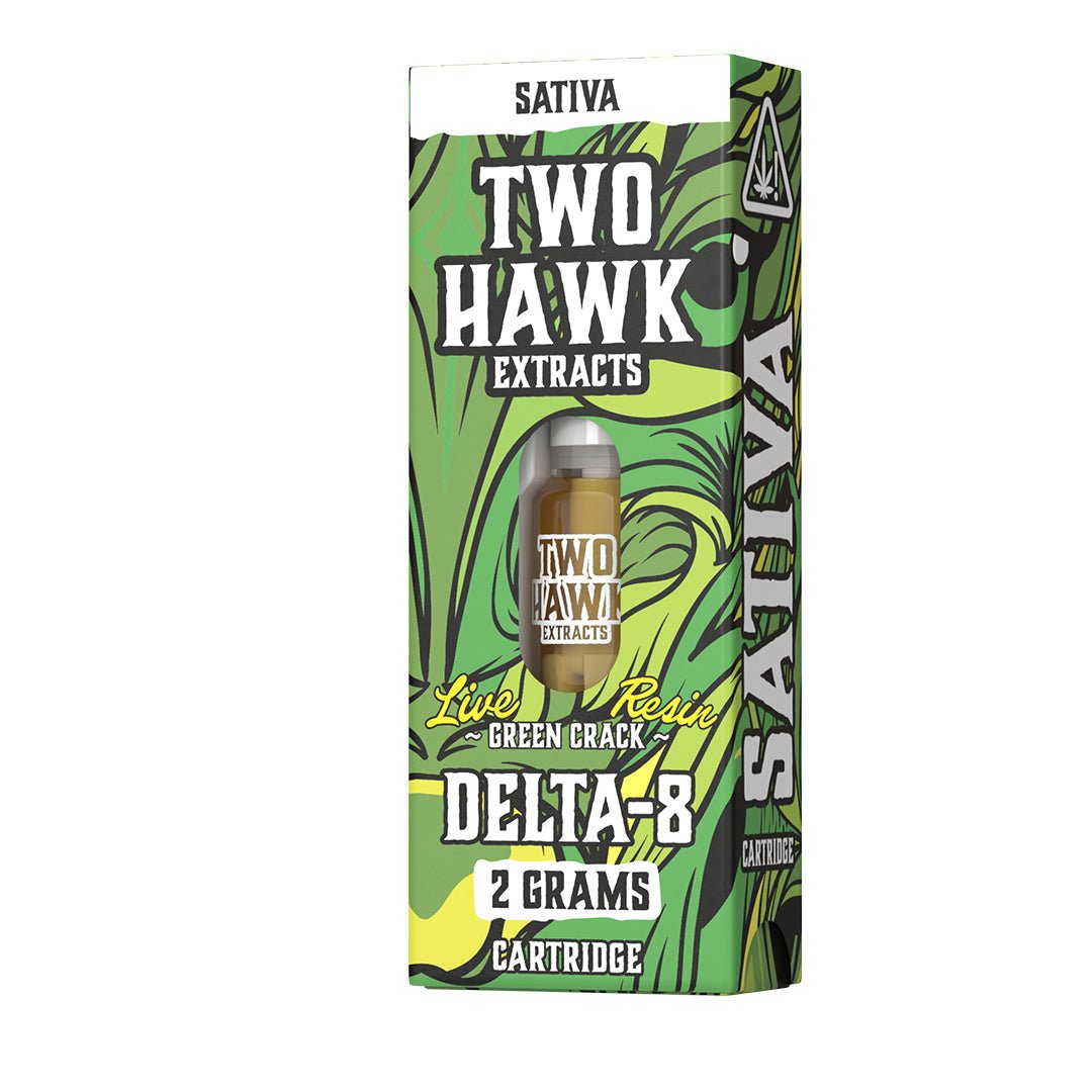 Delta-8 Live Resin - Green Crack (sativa hybrid) - 2 GRAM - Cartridge