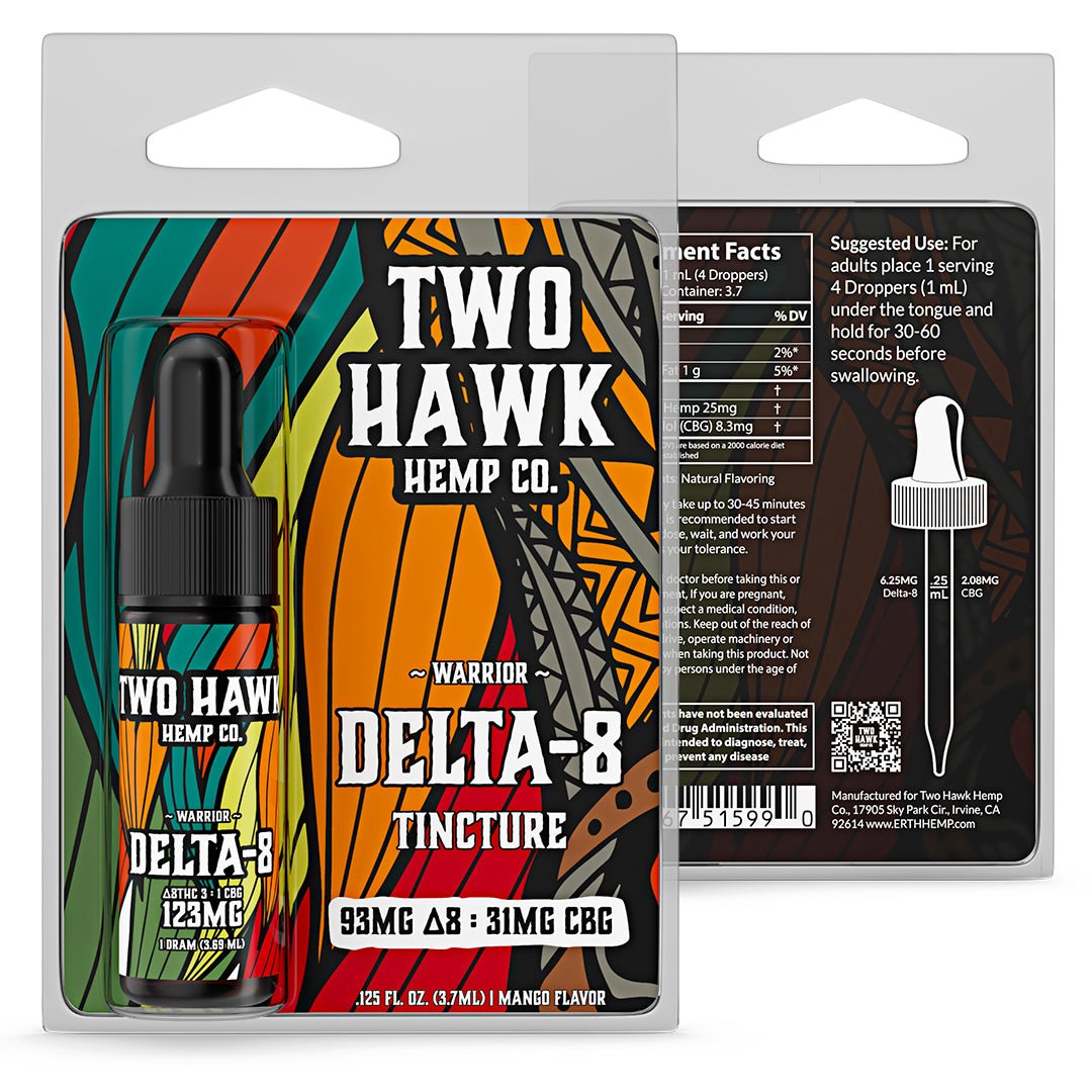 Two Hawk - "Warrior" - Delta-8 3 : 1 CBG Tincture
